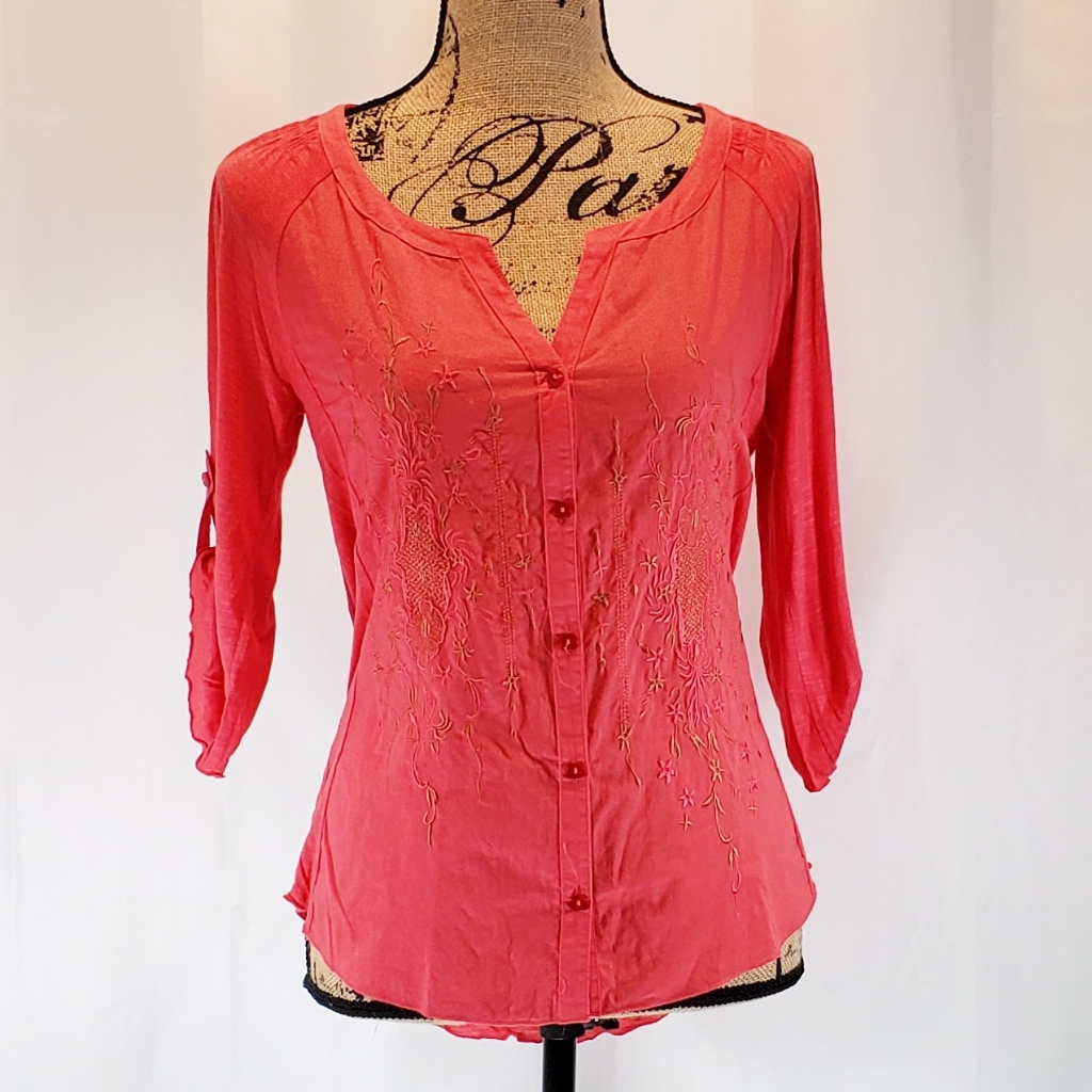 Kenar Button Down Blouse